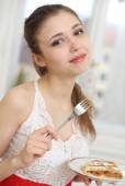 Mila Azul is ready to give you dessert in the kitchen373quq64cp.jpg